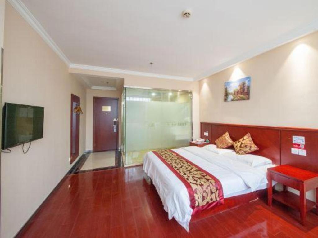 Greentree Inn Jiangsu Nantong Qidong Bus Station Express Hotel Hexingzhen Exteriör bild