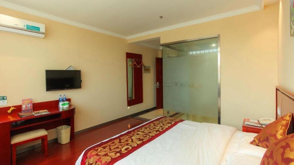 Greentree Inn Jiangsu Nantong Qidong Bus Station Express Hotel Hexingzhen Exteriör bild