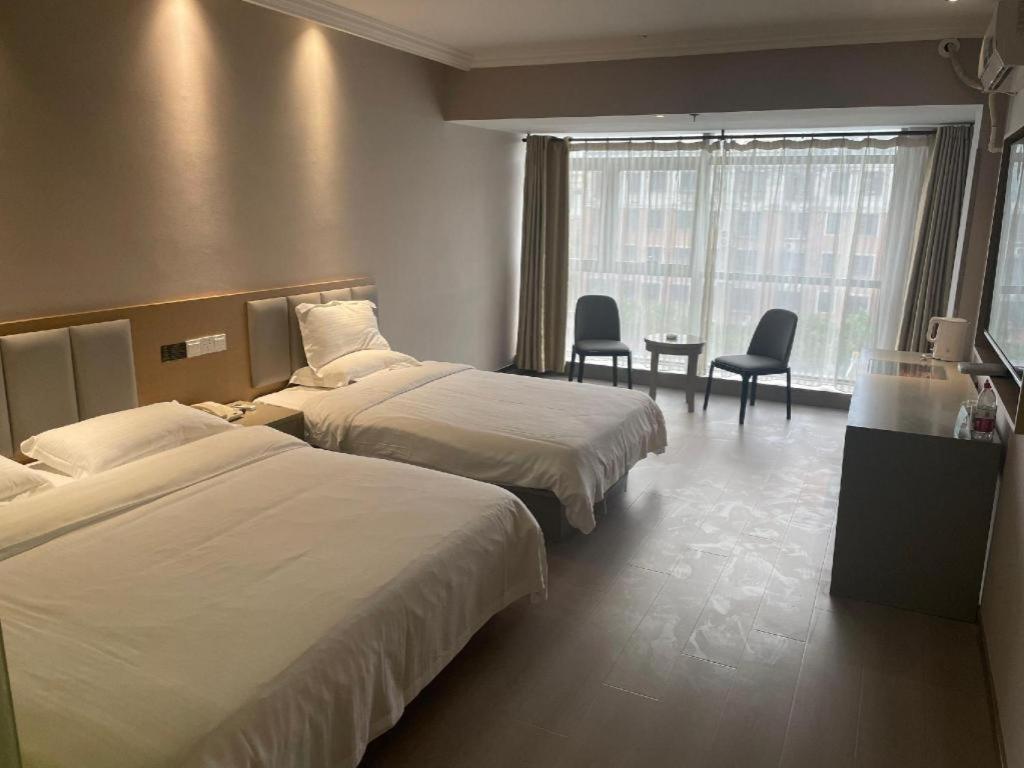 Greentree Inn Jiangsu Nantong Qidong Bus Station Express Hotel Hexingzhen Exteriör bild