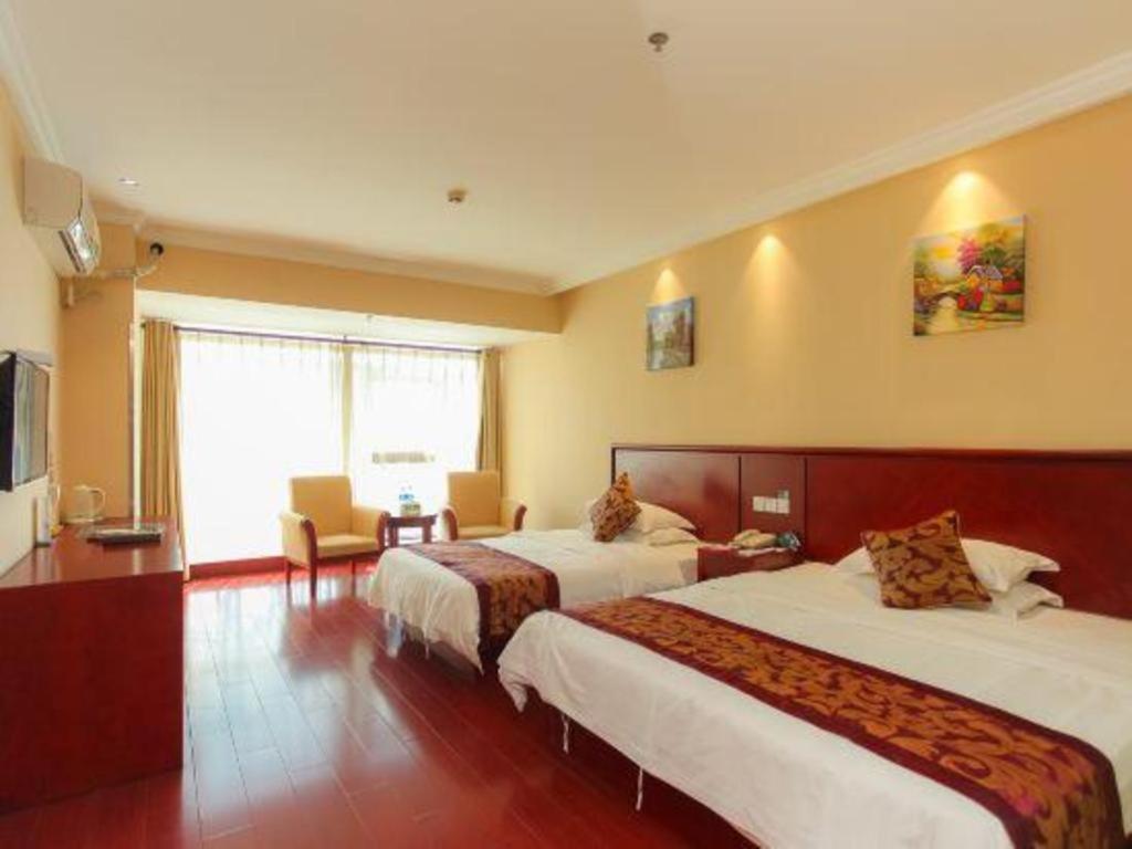 Greentree Inn Jiangsu Nantong Qidong Bus Station Express Hotel Hexingzhen Exteriör bild