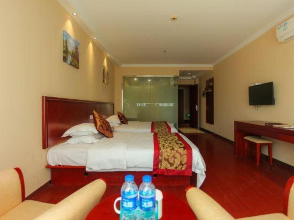 Greentree Inn Jiangsu Nantong Qidong Bus Station Express Hotel Hexingzhen Exteriör bild