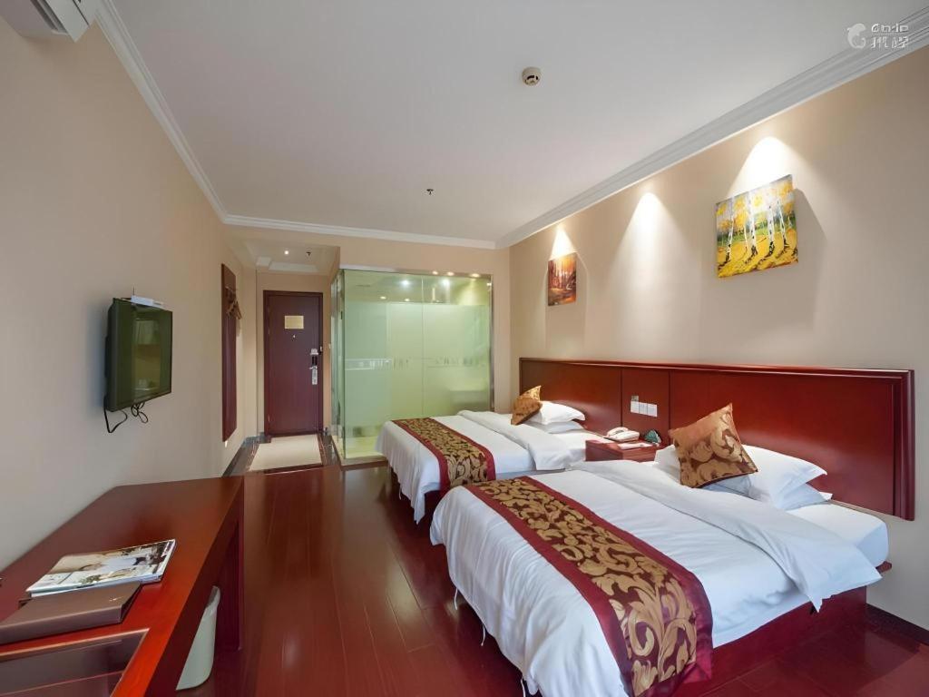 Greentree Inn Jiangsu Nantong Qidong Bus Station Express Hotel Hexingzhen Exteriör bild