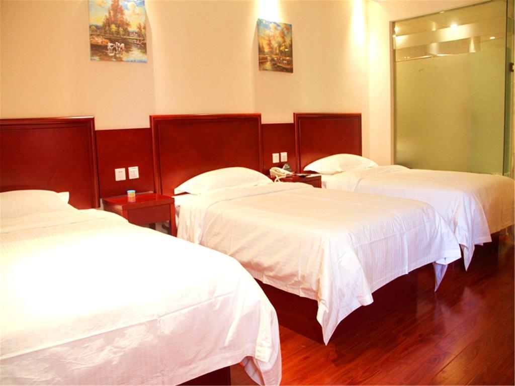 Greentree Inn Jiangsu Nantong Qidong Bus Station Express Hotel Hexingzhen Exteriör bild