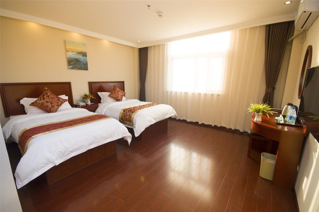 Greentree Inn Jiangsu Nantong Qidong Bus Station Express Hotel Hexingzhen Exteriör bild